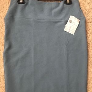 Large solid blue Cassie Lularoe